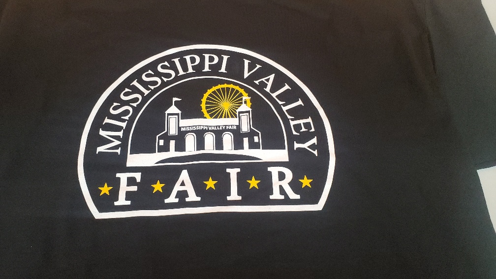 Custom Mississippi Valley Fair T-shirt with logo and vibrant design.